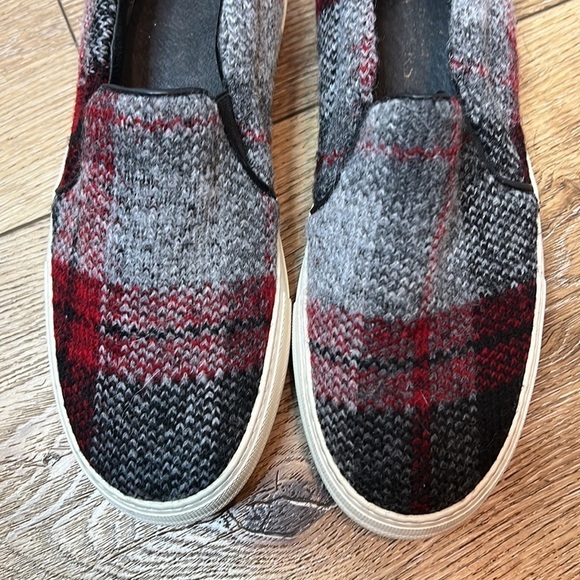 Joshua Sanders Plaid Slip On Sneakers Size 37/7 - Picture 4 of 7